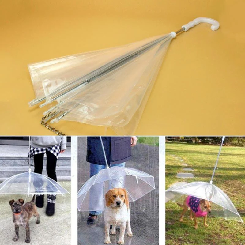 Transparent Dog Umbrella
