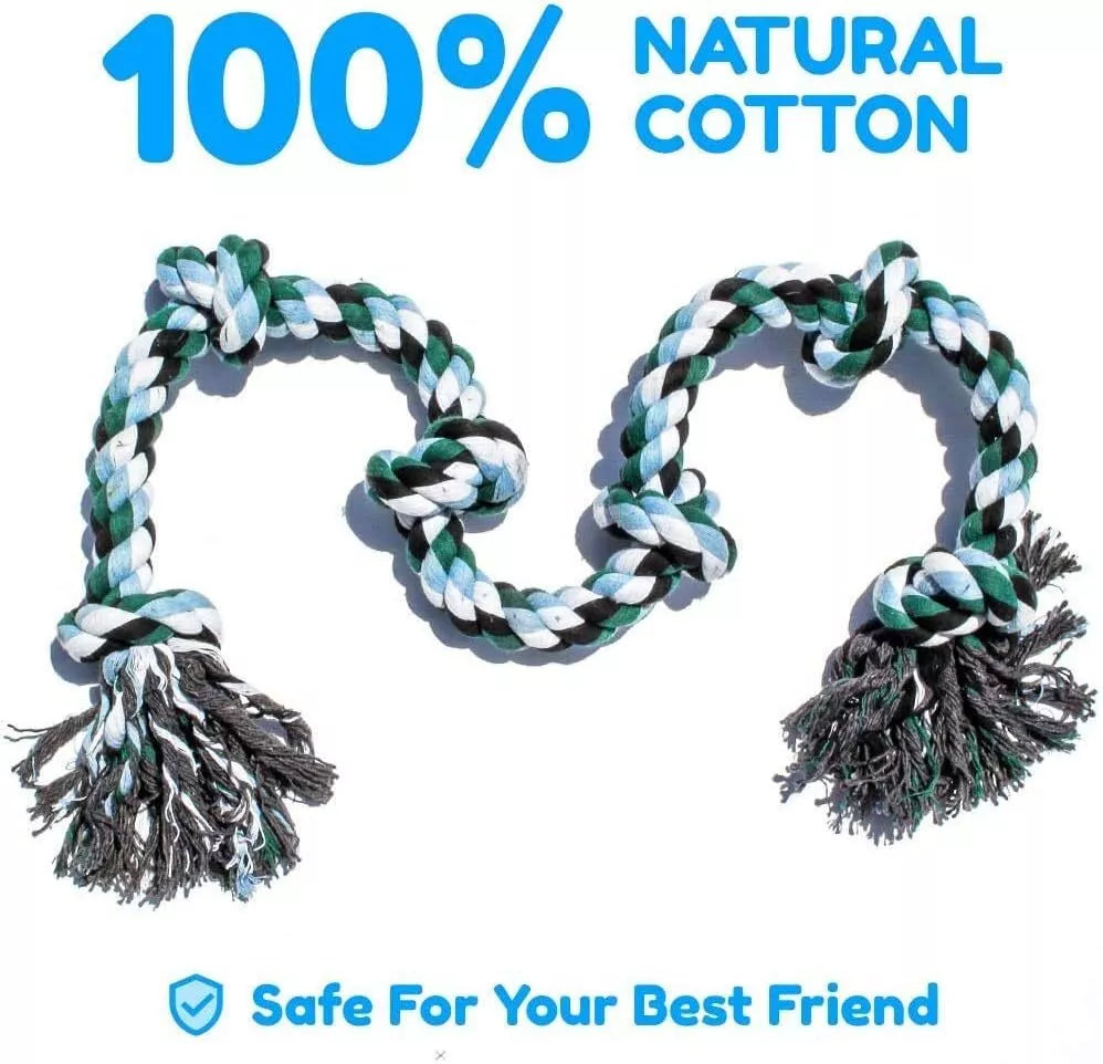 Indestructible 6 Knot Dog Rope Toy