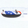 Heavy Duty Winter Adults / Kids Round Inflatable Saucer Snow Tube Sled
