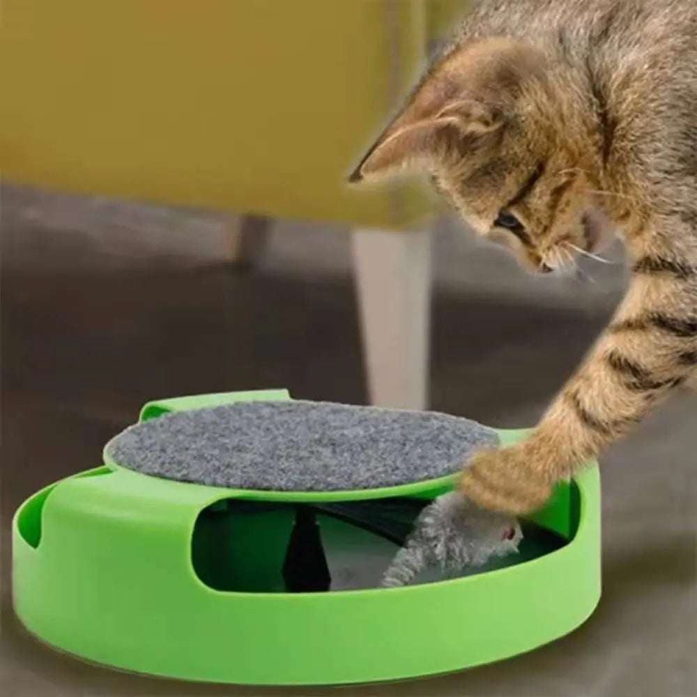 Interactive Cat Toy with Rotating Toy Mice for Cats