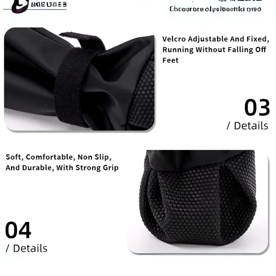 Dog Suspender Boots with Full Coverage and Non-Slip Sole