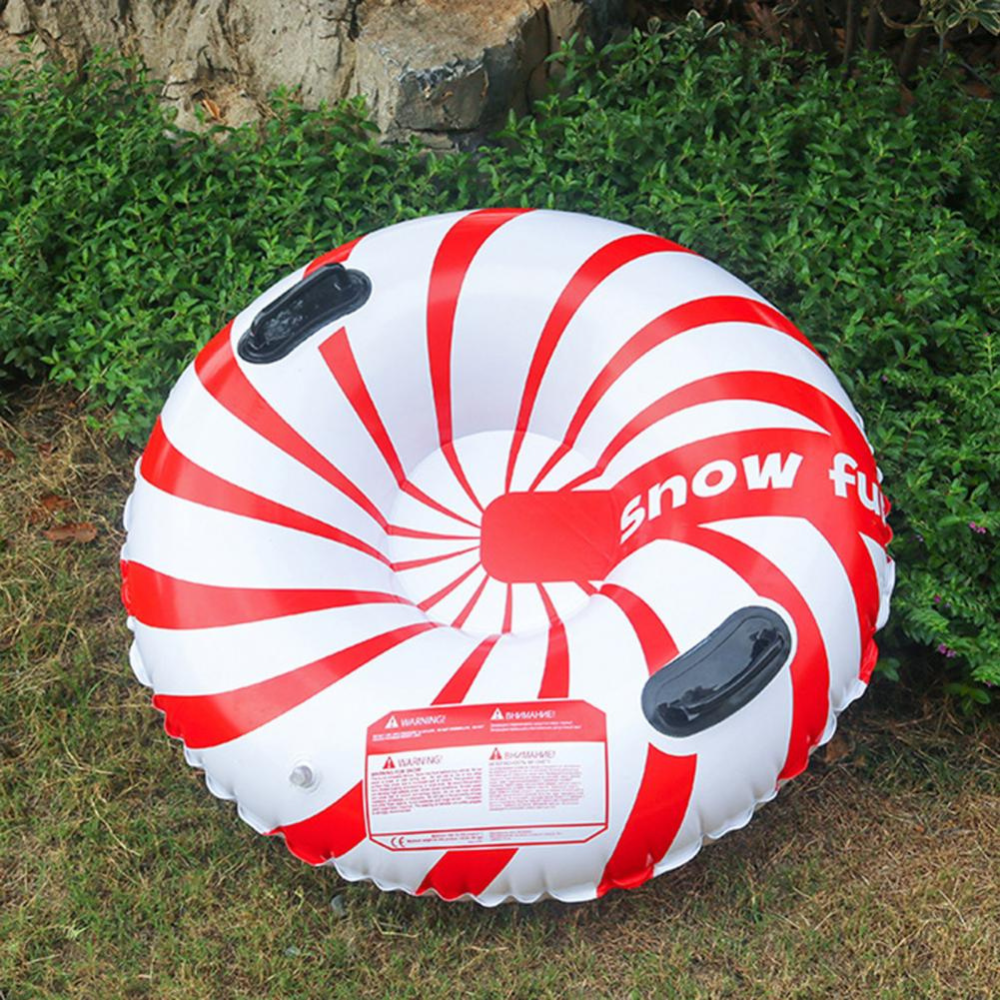 Inflatable Snow Sledding Tube with Dual Handles