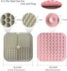 2pcs Dog Lick Mat with Suction Cups – Slow Feeder and Anxiety Relief