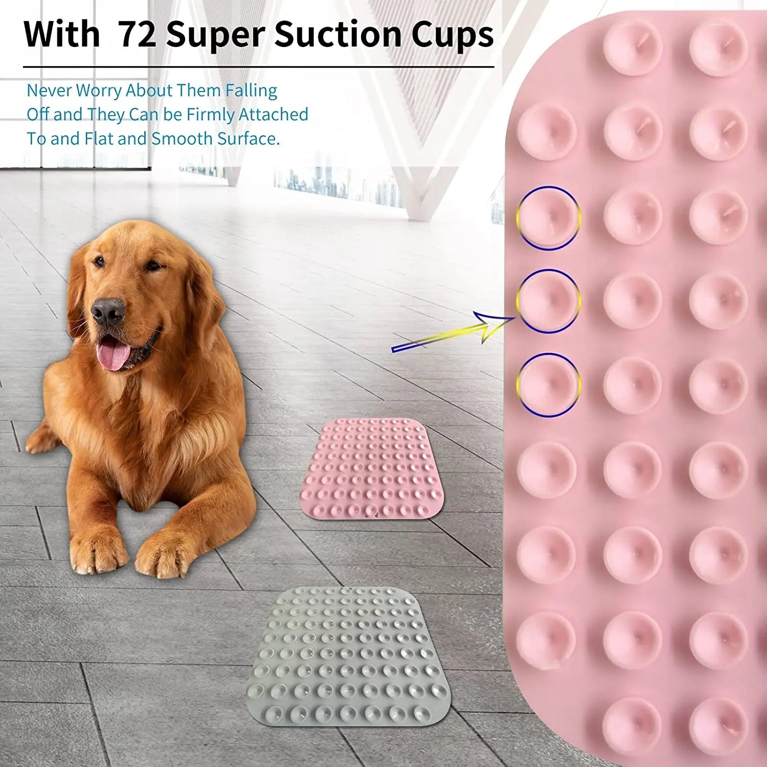 2pcs Dog Lick Mat with Suction Cups – Slow Feeder and Anxiety Relief