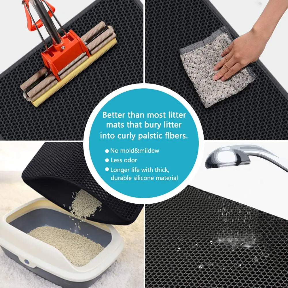 Waterproof Double Layer Cat Litter Mat