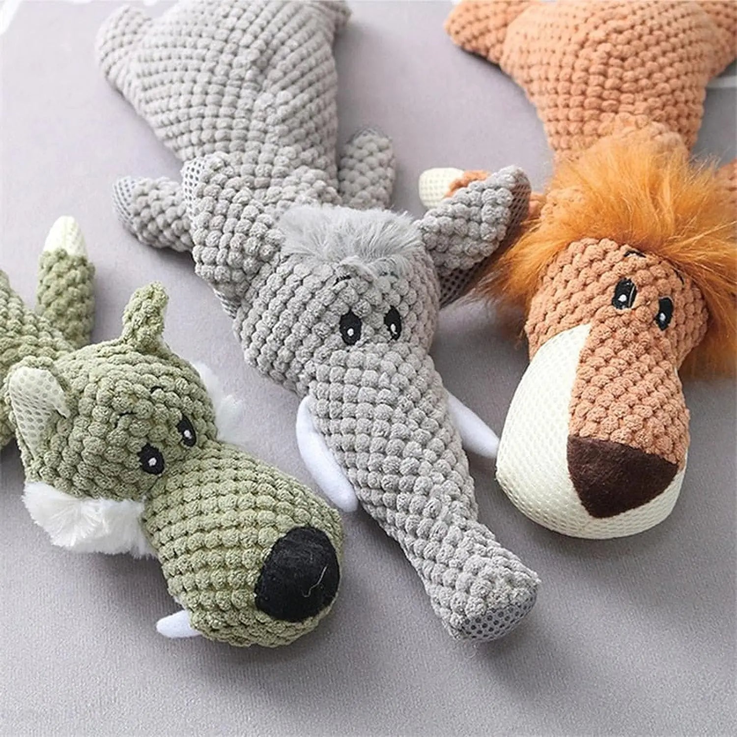 Indestructible Dog Chew Toy for Aggressive Chewers – Durable Plush Squeak Toy